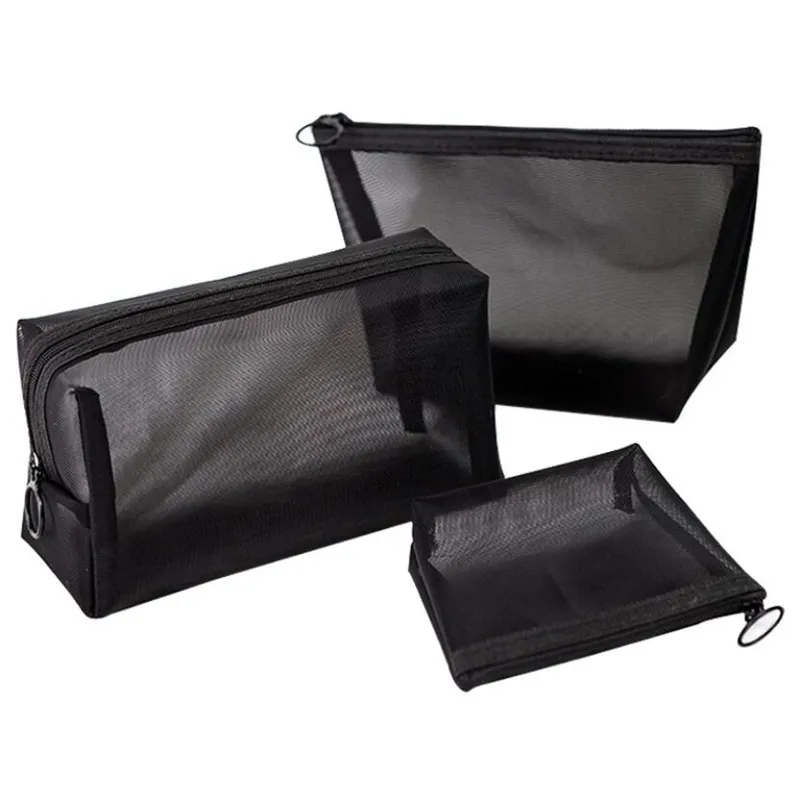 

3PC Women Transparent Cosmetic Bag Travel Function Makeup Case Zipper Make Up Organizer Storage Pouch Toiletry Beauty Wash Bag