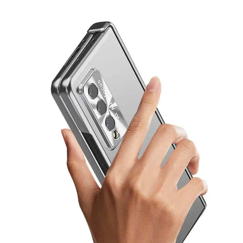 

Fashion PC Protective Folding Case For Z Fold 4 Fold4 Non Slip Smart Phone Cover Dustproof Phone Case With Stylus Phone Cover