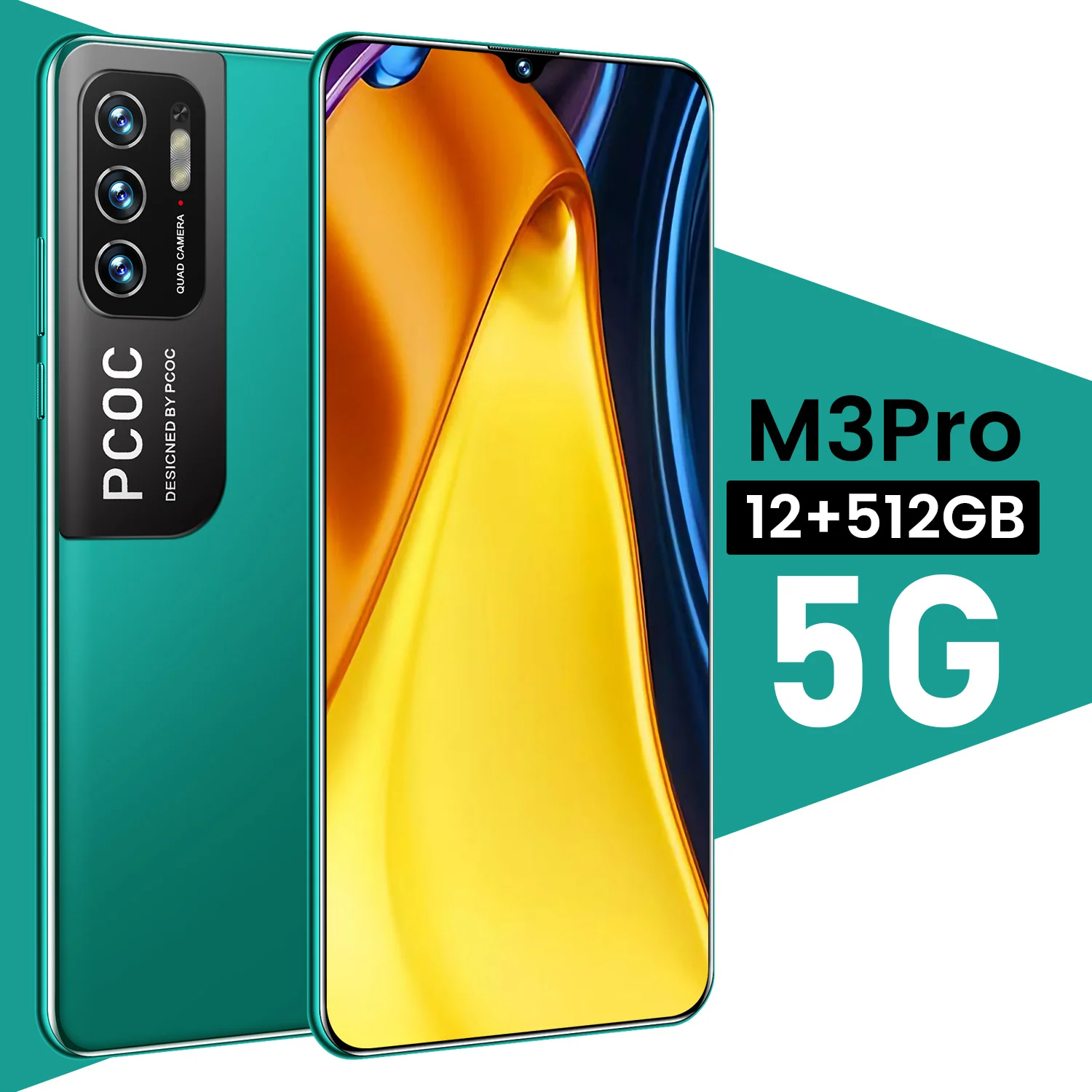 Смартфон глобальная версия M3 Pro 16 ГБ 512 700 дюймов тройная камера 48 МП 6 72 мАч |