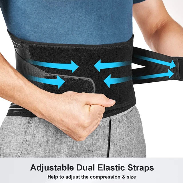 Breathable Waist Braces Back Support Belt  Anti-skid Lumbar Support Belt with 16-hole Mesh for Lower Back Pain Relief, Sciatica 3