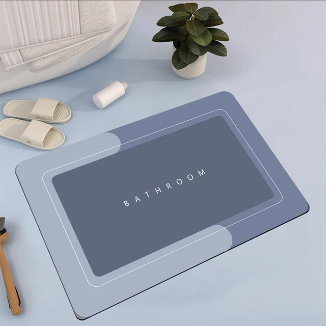 

Нескользящий коврик Diatom грязевой мат для ванной, абсорбирующие коврики для ванной, геометрический Коврик для ванной, коврик для боковых ног...