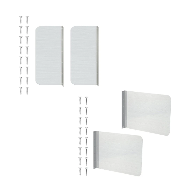 

2 шт. Брызговик для кухонной мойки, металлический брызговик, нержавеющая боковая защита от брызг