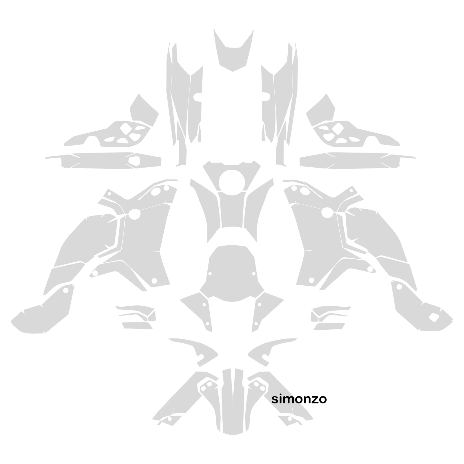 

Для Yamaha YAMAHA TENERE 700 2025 Защитная пленка из ТПУ PPF Невидимый автомобильный чехол для мотоцикла tenere 700 2025