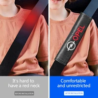 12pcs car emblem seat belt cover protector safety shoulder padding for opel insignia astra h g j k mokka corsa vectra c d opc