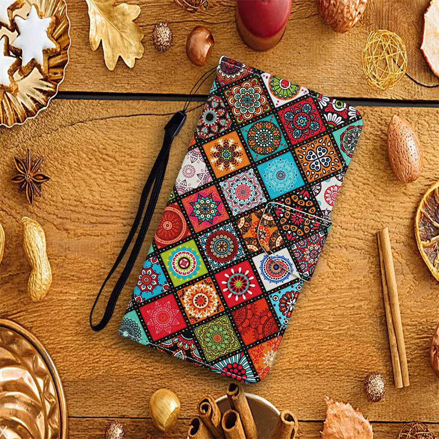 Чехол для Xiaomi Redmi 10C 10 C чехол-книжка в этническом стиле чехол 9C 9A 9T кожаный