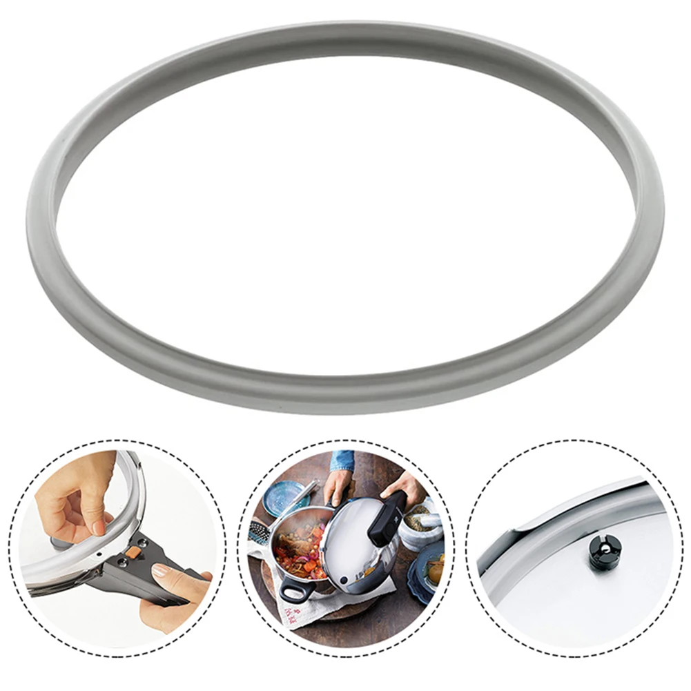 

Seal Ring Rubber Gasket Clear Silicone Easy Clean Electric Pressure Cooker Ensure Safe Cooking Pressure Cooker
