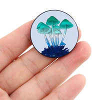 mlm umbrella mushroom pin custom cute brooches shirt lapel teacher tote bag backpacks badge cartoon gift brooches pins for women