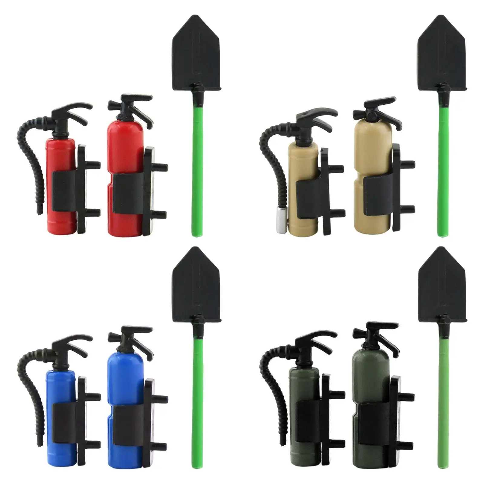 

2Pcs Toy Extinguisher 1:10 Dollhouse Miniature Extinguisher Decor