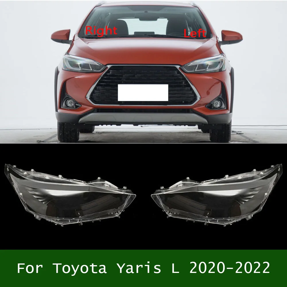 Для Toyota Yaris L 2020-2022 Penutup Lampu Depan Transparan Lensa Pelindung Plexiglass