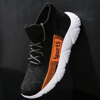 fly weaving mens sneakers fashion casual running shoes light outdoor couple trendy jogging men shoes wholesale