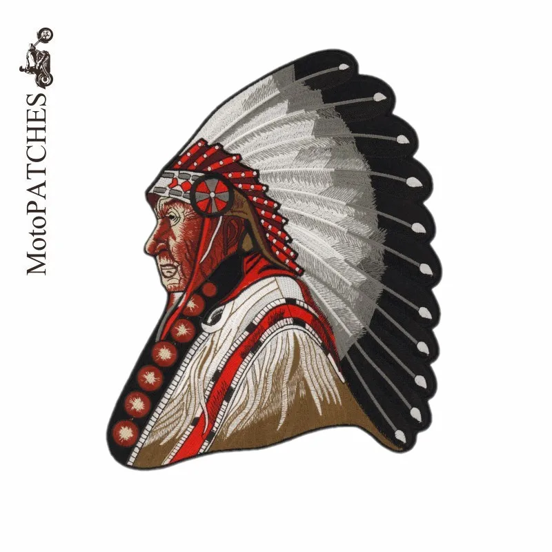 MotoPATCHES Indian MC Patches for Clothes Embroidery Patches Front Patches DIY Accessories