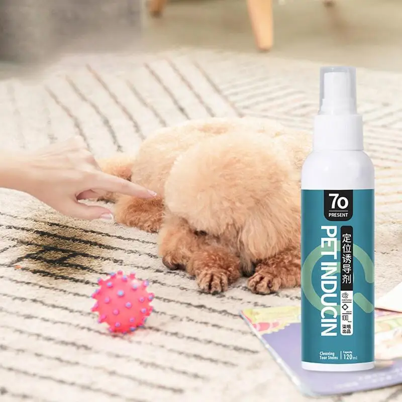 

Pet Positioning Defecation Inducer 120ml Pet Toilet Training Spray Inducer Convenient Defecation Solution Pet Toilet Accessories