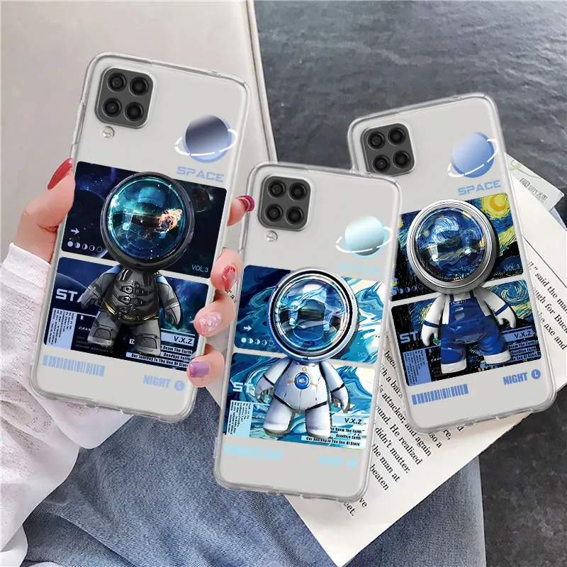 

Case For Samsung Galaxy A52 A12 A51 A71 A32 A21s A22 A53 A23 A13 A03 A02 A41 A33 A11 A72 Phone Cove Mechanical Astronaut Space