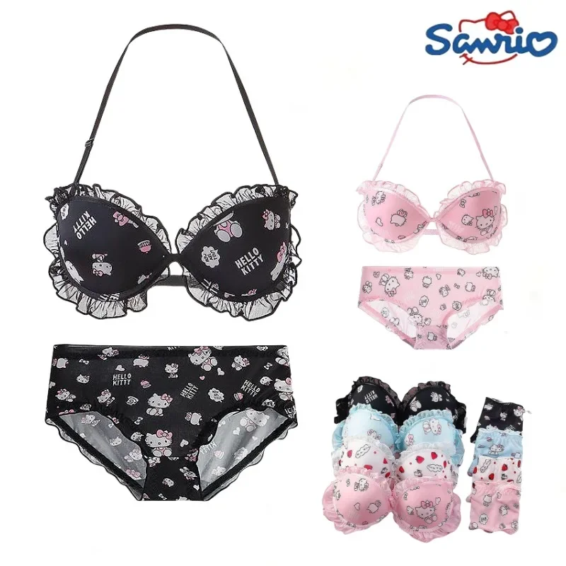 Sanrio Hello Kitty женский комплект нижнего белья с милым рисунком розового цвета уютные