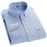 oxford shirt men striped 100 cotton mens long sleeved shirts spring autumn plaid shirt oxford casual dress shirt male camisas