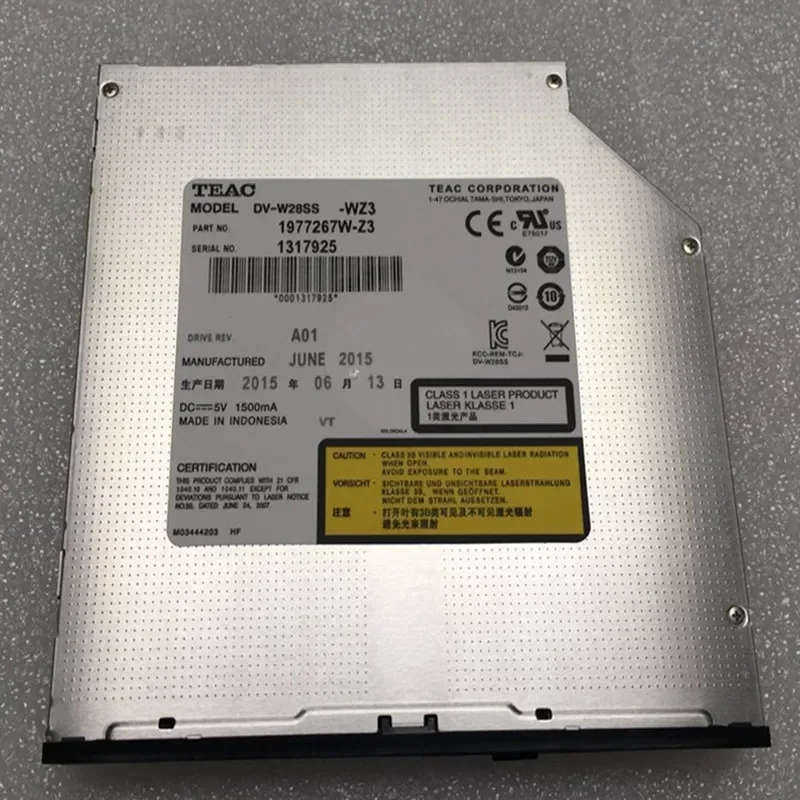 ДЛЯ ноутбука специальный ингаляционный DVD RW DRIVE модель: DV-W28SS