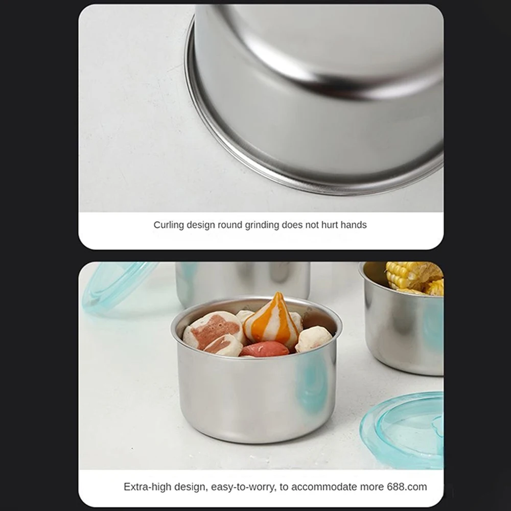 Лидер продаж круглая коробка из нержавеющей стали для сохранения свежести
