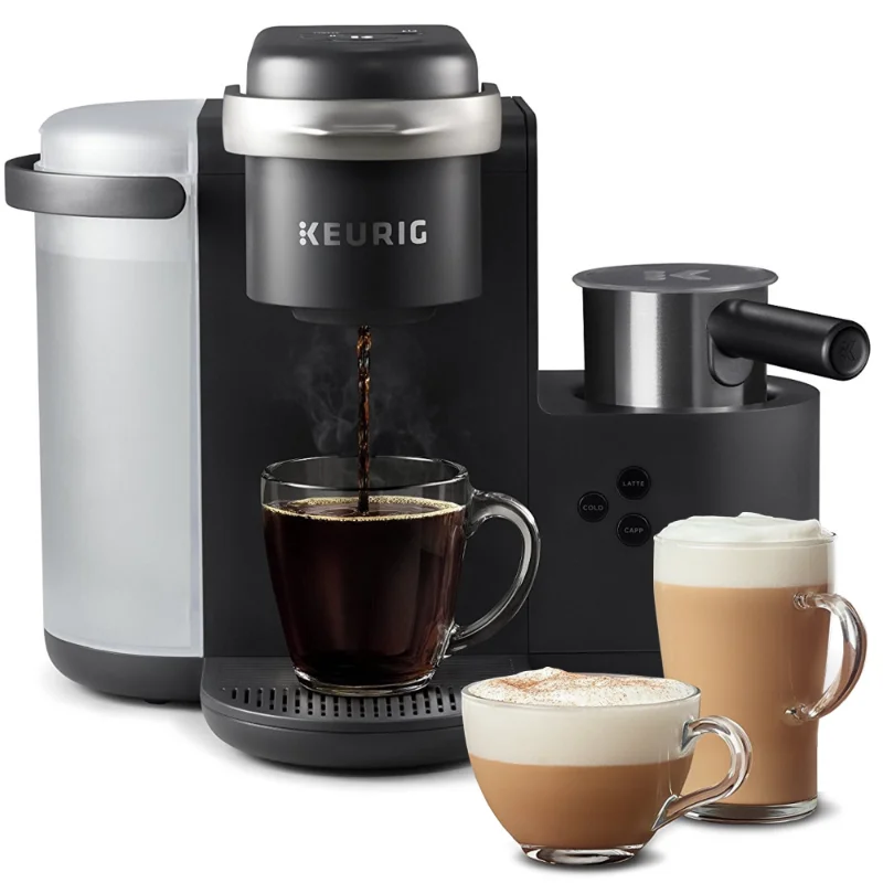 

Keurig K-Cafe Single Serve K-Cup Coffee Maker with Milk Frother, Latte Maker and Cappuccino Maker, Dark Charcoal