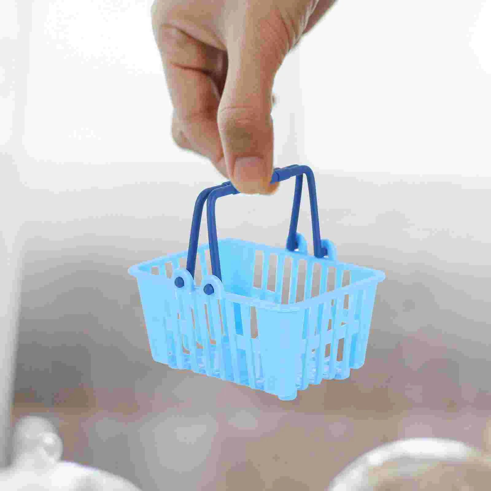 Миниатюрная мини-корзина для покупок игрушка малышей маленькая модель