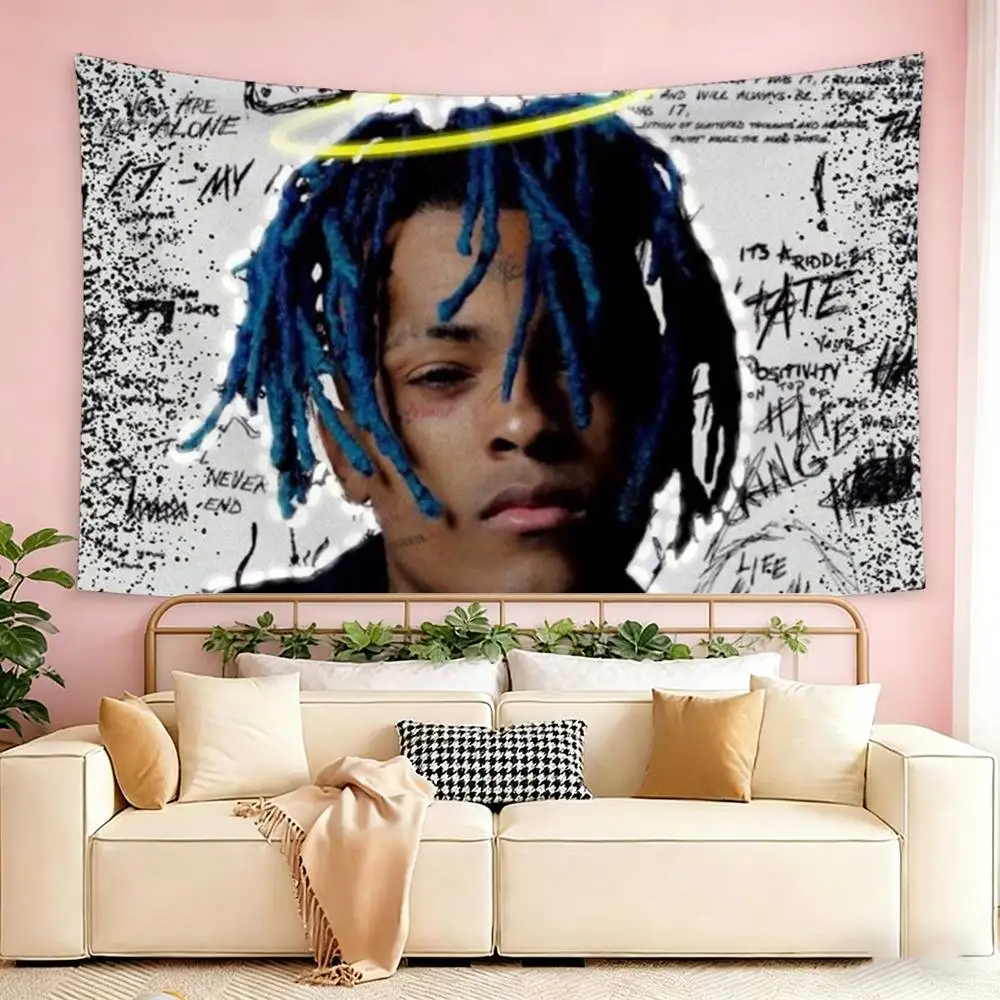 Фото Флаги Rap xxxtentation, подходящие для вечеринок, клубов, украшения стен на открытом воздухе и в помещении, баннеры, подарки для фанатов №1