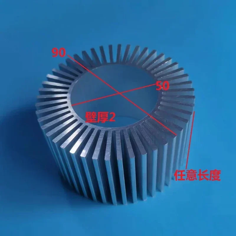 

Круглый светодиодный радиатор 90 мм x 50 мм, алюминиевый радиатор, радиатор для бытовой лампы, сменный на заказ