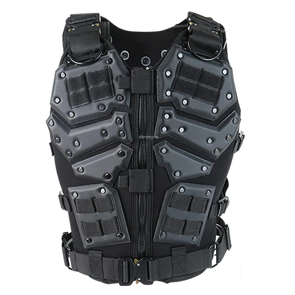 Airsoft Tactical Vest Outdoor Paintball CS Game Protective Military Hunting Shooting Vest with 5.56 Magazine Pouches