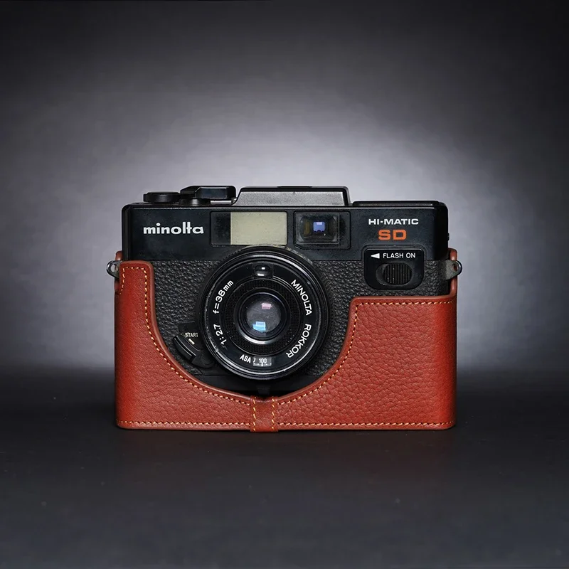 Дизайнерский чехол для Minolta hi-Matic E / HI-MATIC SD ручной работы из натуральной кожи
