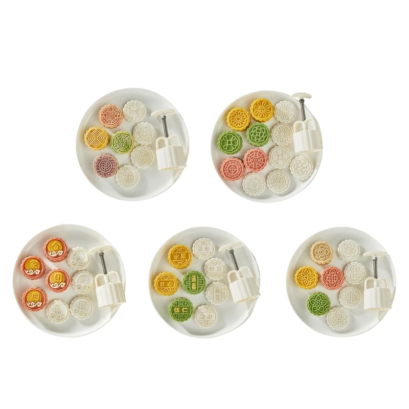

Mooncake Mold Cookie Stamps Chinese Mid-Autumn Moon Cake Makers for DIY Cookie Drop Shipping