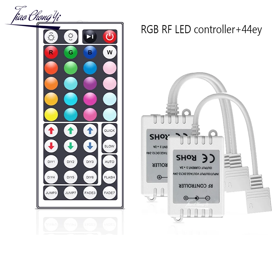 RF RGB LED controller LED Lights DC12-24V 44key RF Remote controller control For 5050 2835 RGB LED strip