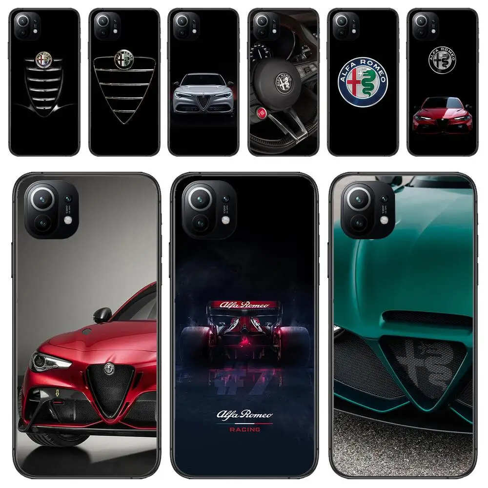 

Alfa Romeo Sports Car Logo Phone Case For Xiaomi 13 12 11T 9 11 10C 9T 8 9SE 11i Lite Ultra Note10 Poco F3 M4 M3 Pro Soft Covers