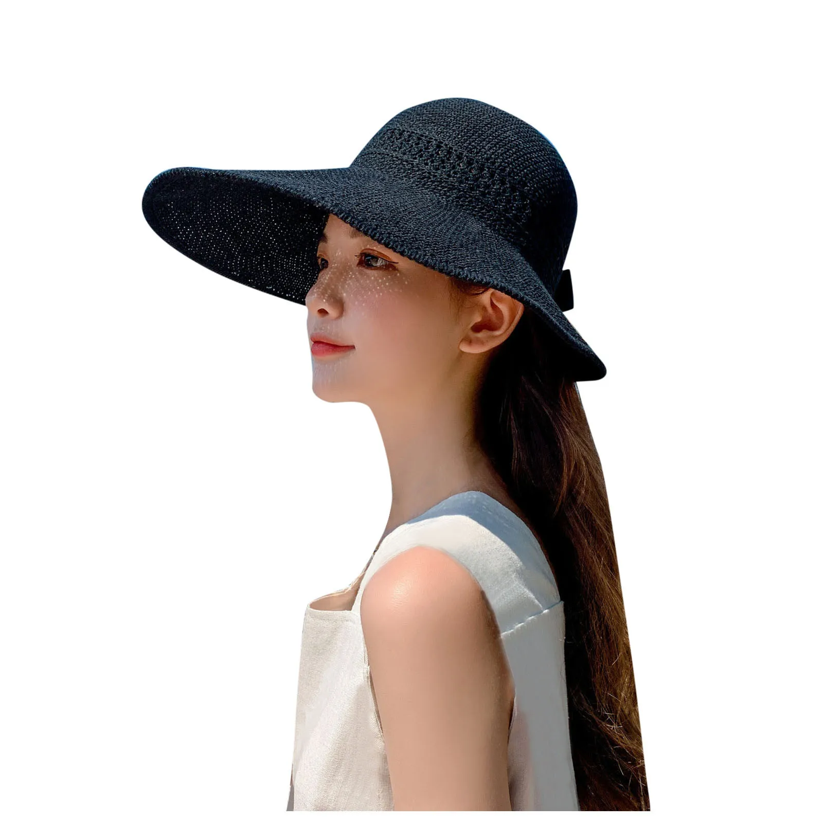 

Large Brim Women's Sun Hats Wide Brims Outdoor Summer Ladies Baseball Caps Sunscreen Beach Outdoor Vacation Femme Sun Hat