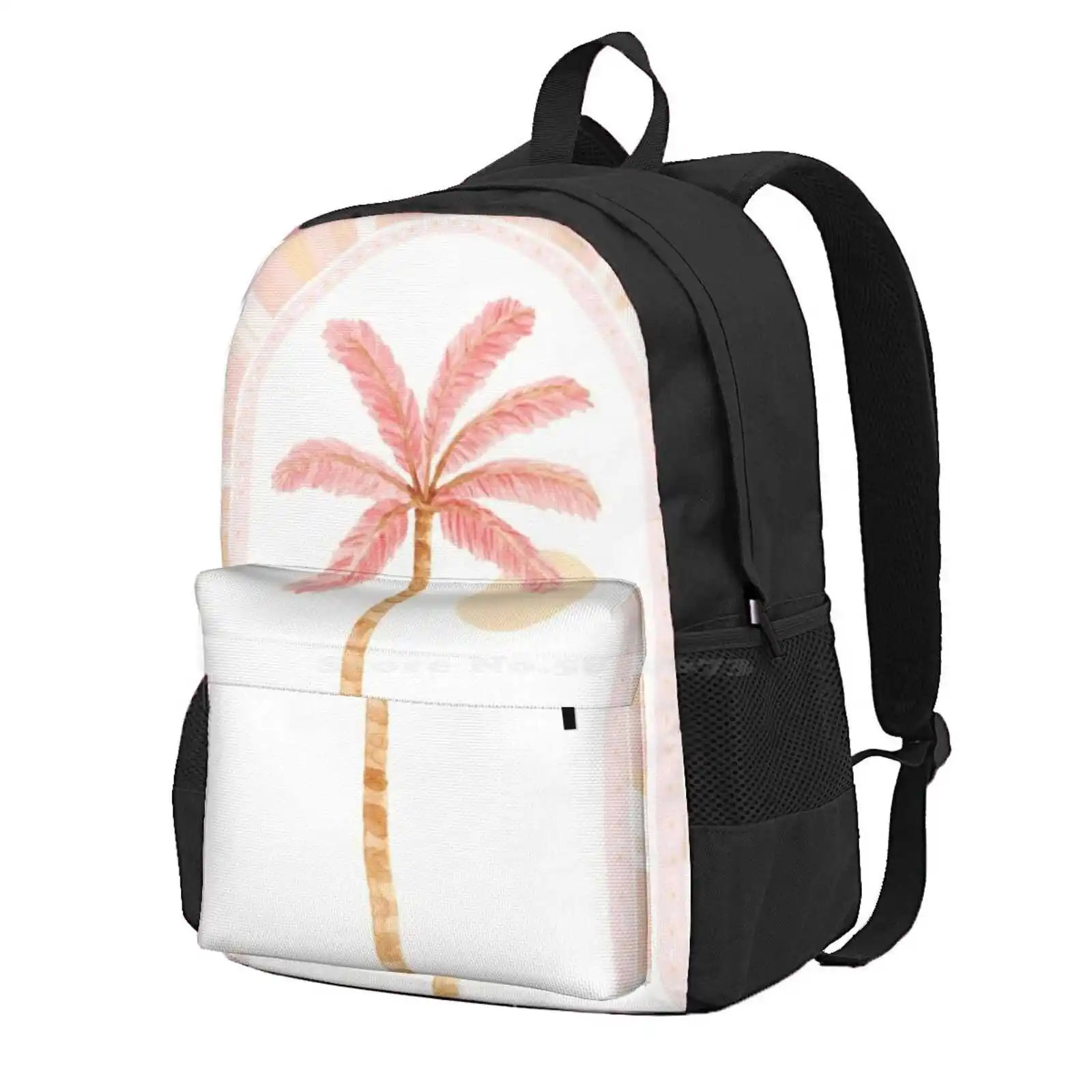 Детский рюкзак с розовым принтом пальмы школьный ранец модные сумки детская