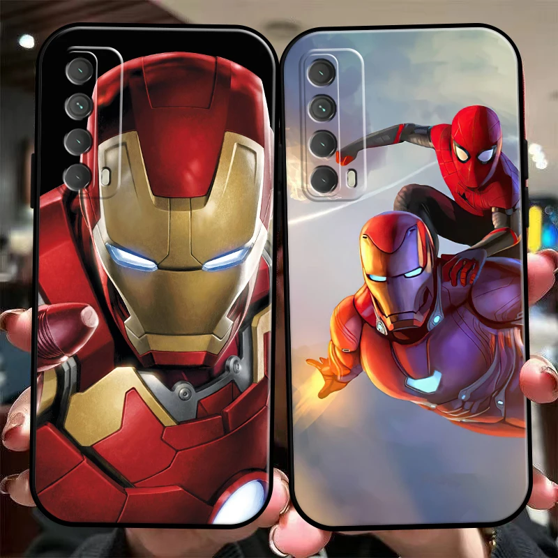 

Marvel Trendy People Phone Case For Huawei Honor 7A 7X 8 8X 8C 9 V9 9A 9X 9 Lite 9X Lite Liquid Silicon Black Silicone Cover