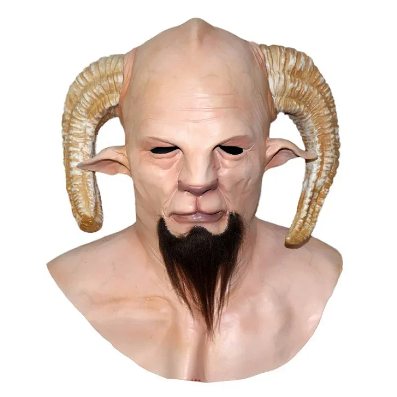 Рождественская маска Крамуса реалистичная рождественская Санта-Клауса