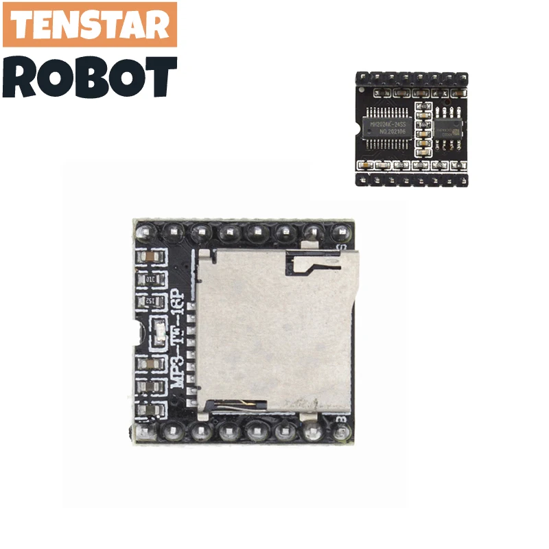 DFPlayer, мини модуль MP3-плеера, TF карта, U-диск, мини MP3 DF плеер, плата Аудио голосового модуля