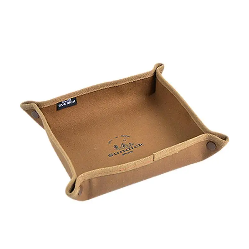 

Entryway Catchall Holder Folding Waterproof Portable Organizer Canvas Tray For Key Sundries Storage For Camping Home Traveling