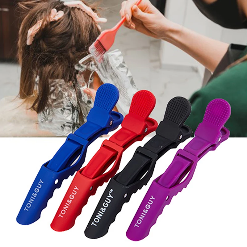 

6pc Professional Alligator Hair Clip Clamp Hairdressing Salon Hair Grip Crocodile Hairdressing Hair Style Barbers Clip HairClamp