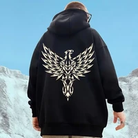 american hoodie mens hoodie fashion brand eagle print hip hop large mens clothing autumn and winter plush oversize hoodie fash