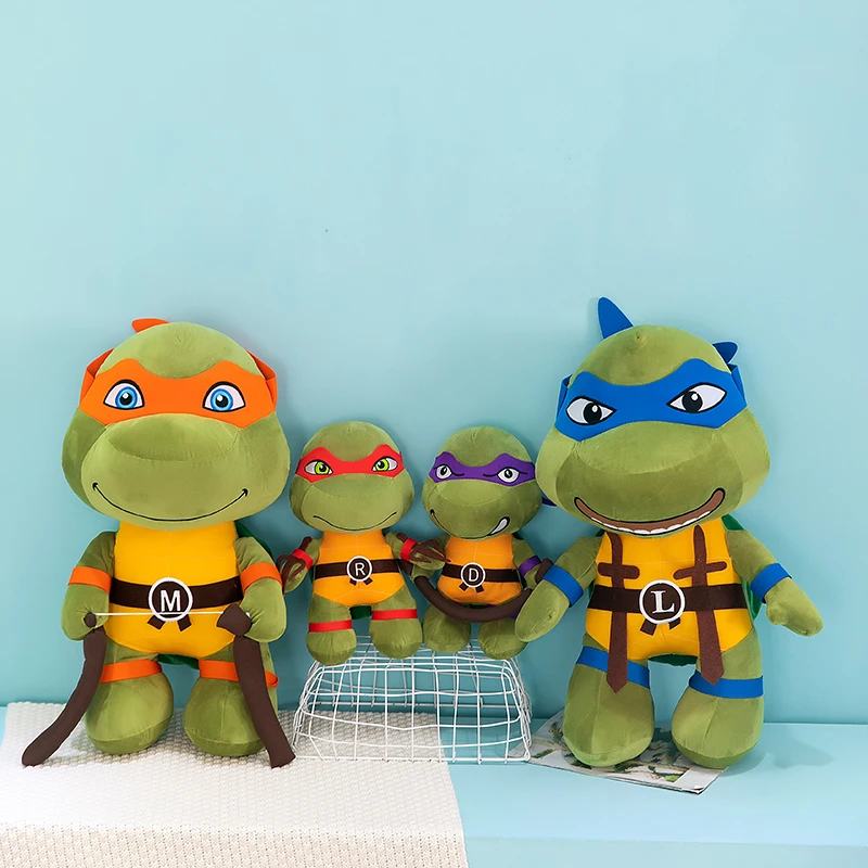 

Новая кукла-Черепашки-ниндзя для подростков, плюшевая игрушка для мальчиков и девочек, для сопровождения, подушка для спины, праздничный по...