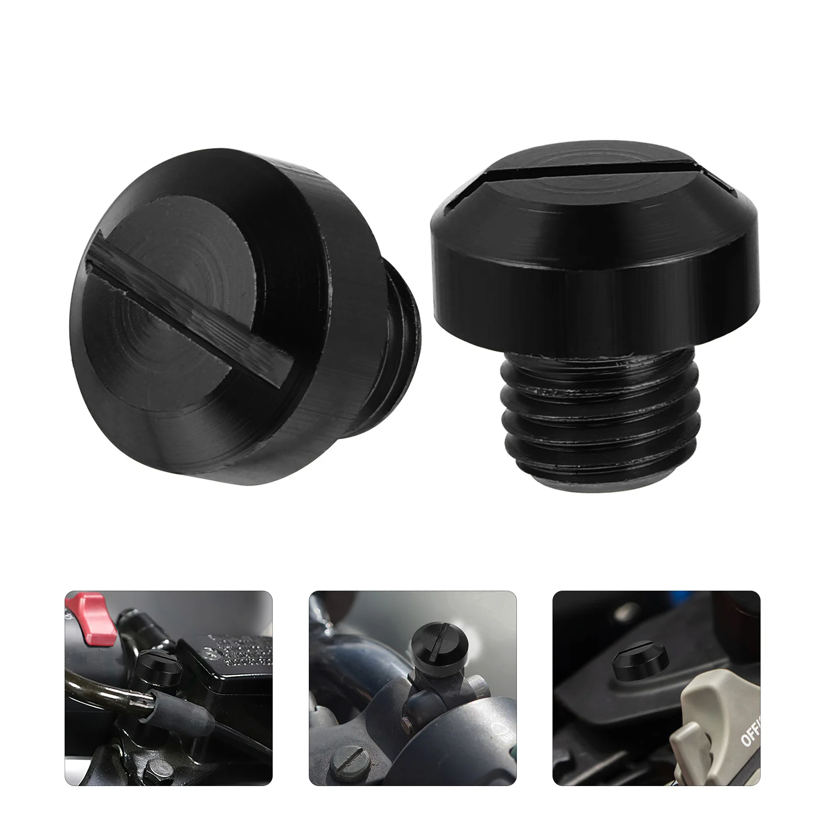 

2 Pcs Hole Plug Decorative Screws Mirrors Blanking Caps Motorcycle Mirrors Mirror Screw Electric Motorcycle Mirror Hole Caps