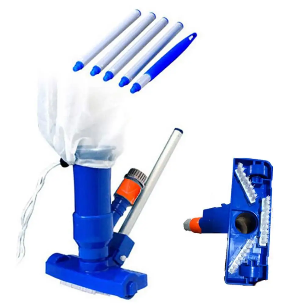 

Portable Vacuum Brush Telescopic Rod Sweep Broom Swimming Pool Cleaning Set Outdoor Hot Tubs & Accessories