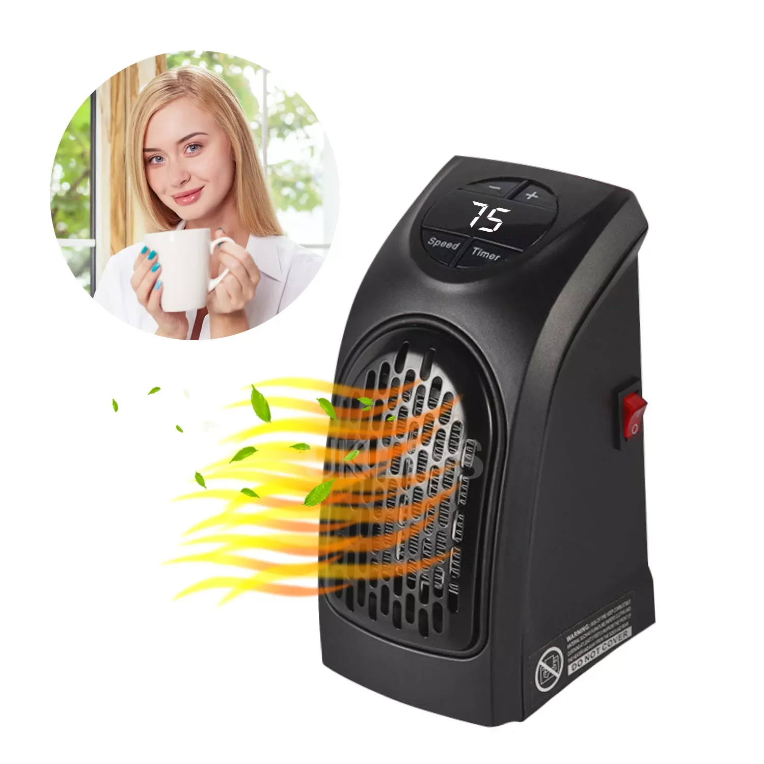 

Heater Space Heater Fan Portable Hand Warmers Home Blower Wall Heating Machine Home Office Air Heater Warmer