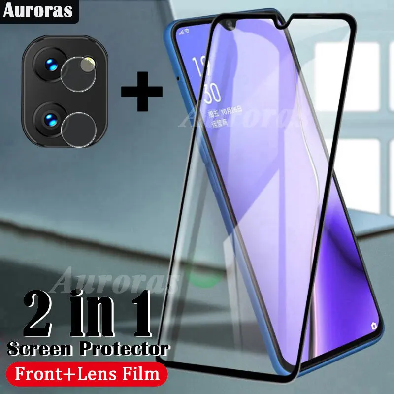 

Auroras 2 in 1 Film For UMIDIGI G1 Max Screen Protector Tempered Glass For UMIDIGI Power7S 7 Max Lens Protector Glass Film