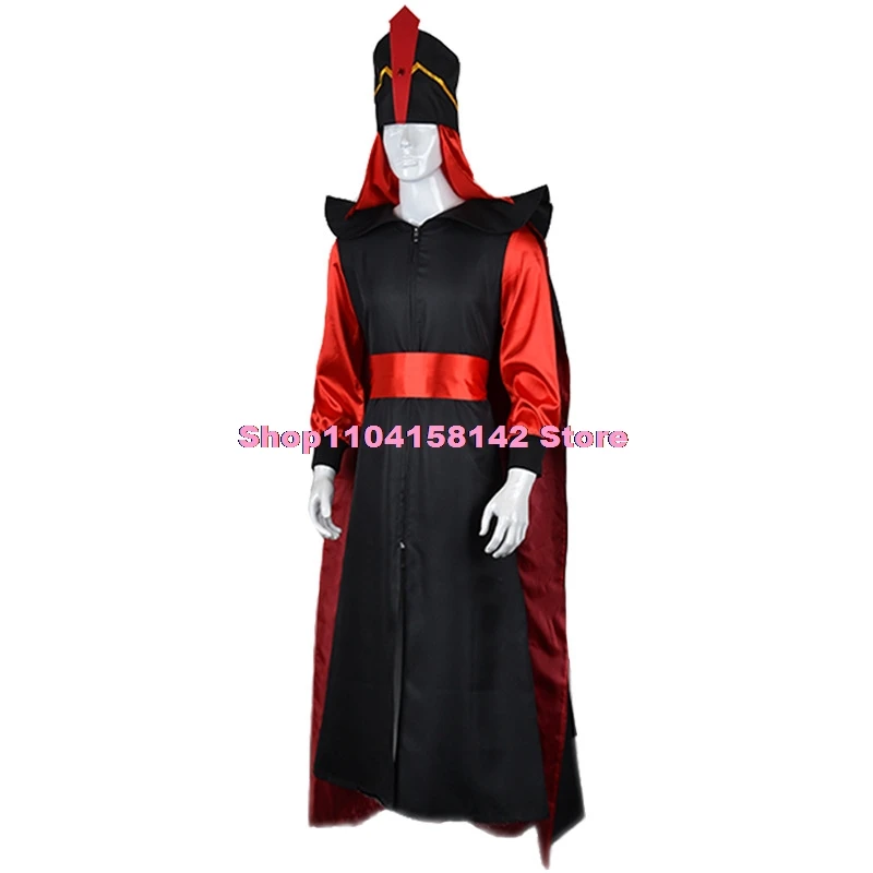 Jafar Косплей Костюм Взрослый Мужчина Женщина Арабские Ночи Аладдин Хэллоуин