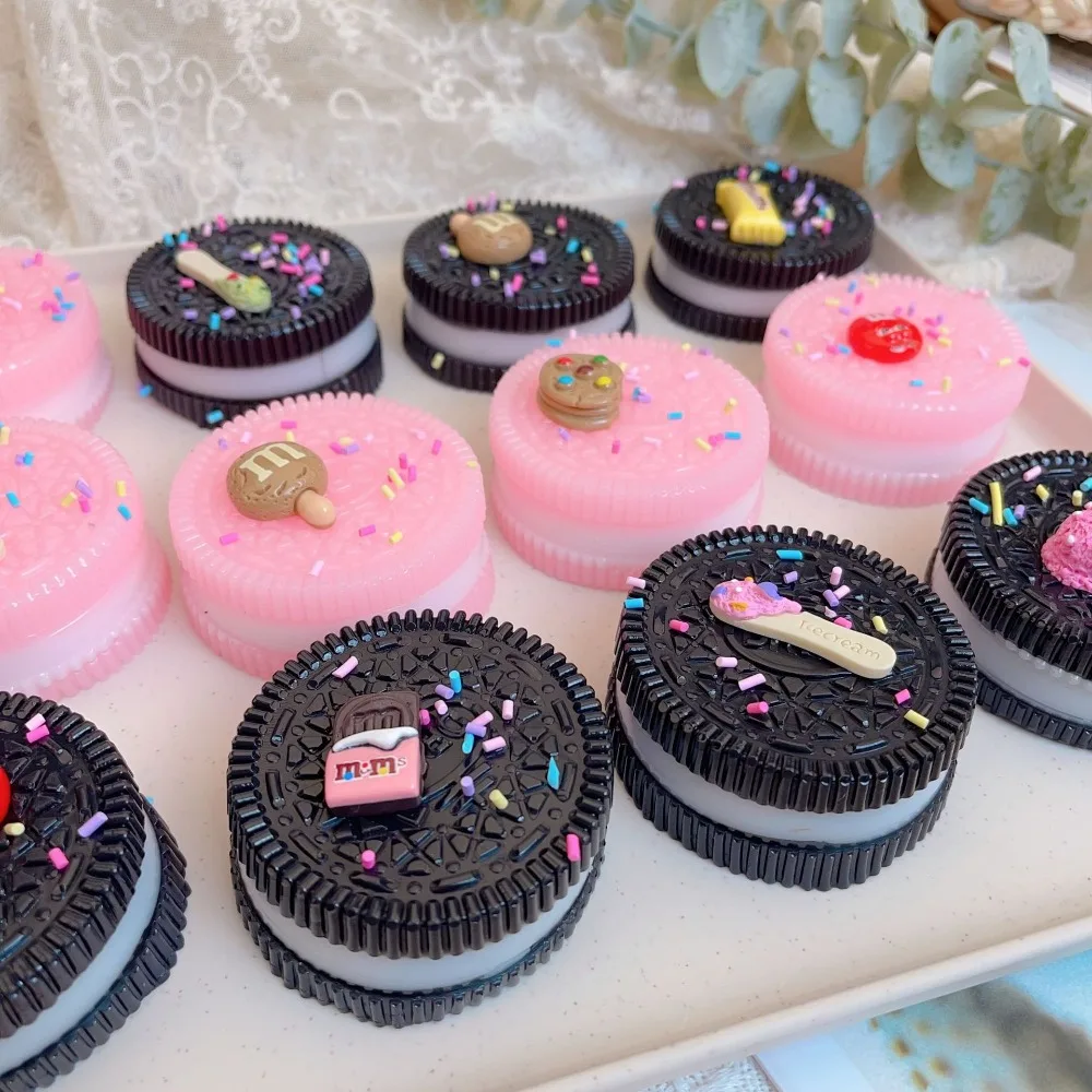 Big Oreo Biscuit Pinching Toy Mochi Taba Food Play Игрушка для снятия стресса TPR с медленным отскоком M