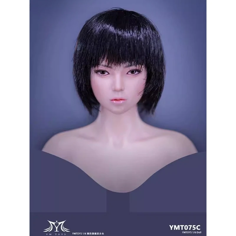 YMTOYS масштаб 1/6 YMT075 крутая голова девушки Лепка Трехцветная Хари Игрушечная