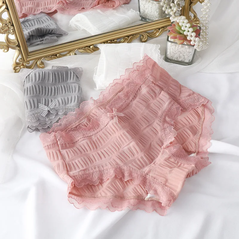 

Женские кружевные шорты, сексуальное нижнее белье, трусики с низкой посадкой, женское модное цветочное кружевное нижнее белье, женские трус...