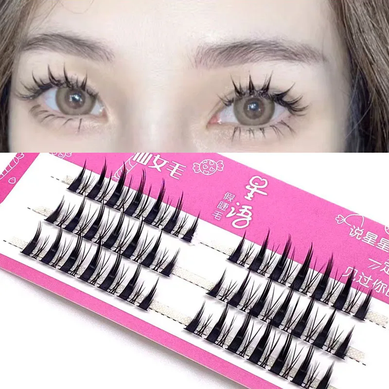 

Japanese Fairy False Eyelashes Cos Handmade False Eyelashes Little Devil Big Eyes Naturally Thick Lolita Eyelashes