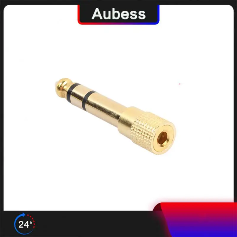

Jack 6.35mm Male Plug To 3.5mm Female Connector Headphone Amplifier Audio Adapter Microphone AUX 6.35 3.5 mm Converter
