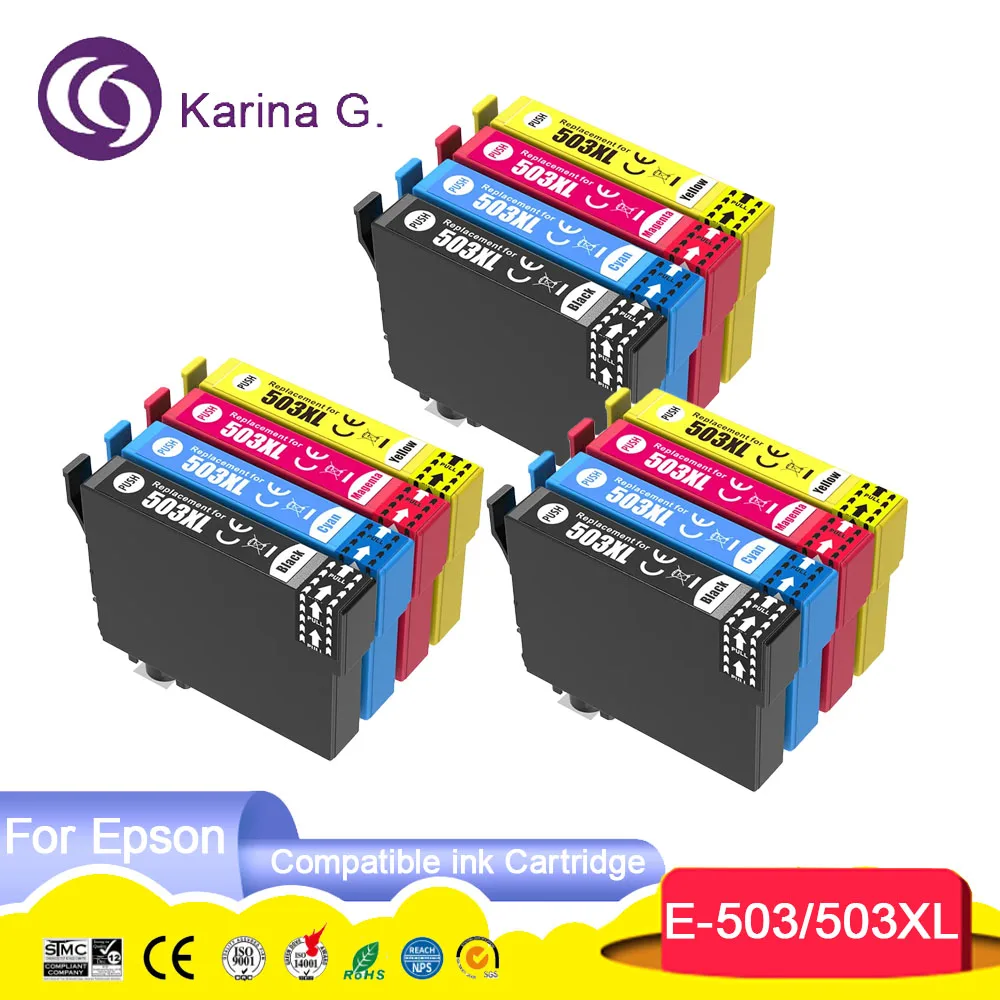 

503 T503 XL 503XL T503XL Premium Compatible Color Inkjet Ink Cartridge for Epson XP-5200/XP-5205/WF-2960DWF/WF-2965DWF Printer